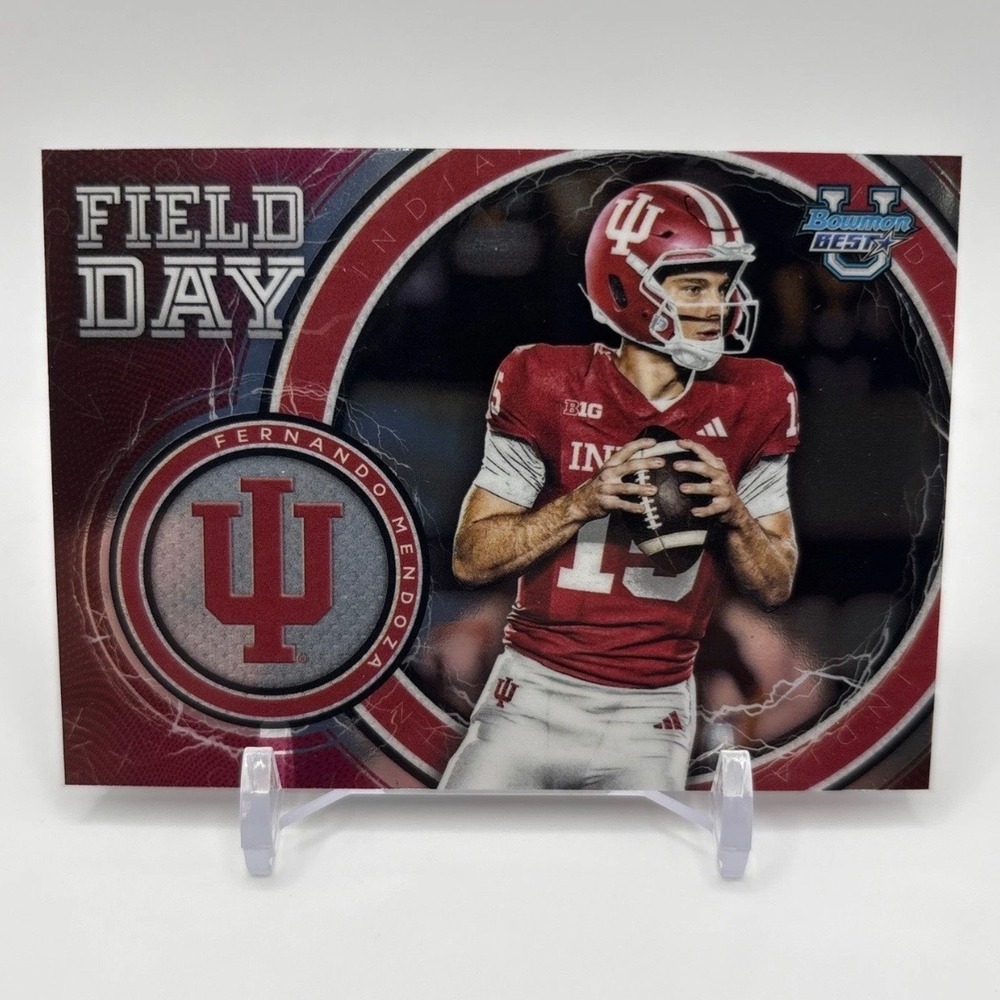 Fernando Mendoza 2024-25 Bowman U Best Field Day FD-3 Indiana Hoosiers Card